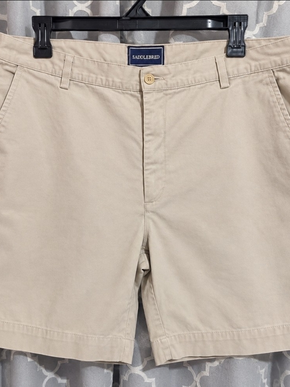 Saddlebred Men's Cotton Flat Front Shorts Size 40